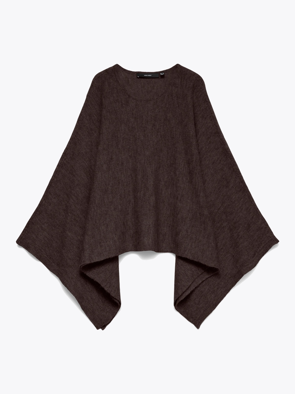 Vero Moda Isla Long Sleeve O-Neck Cape Chocolate Torte MELANGE