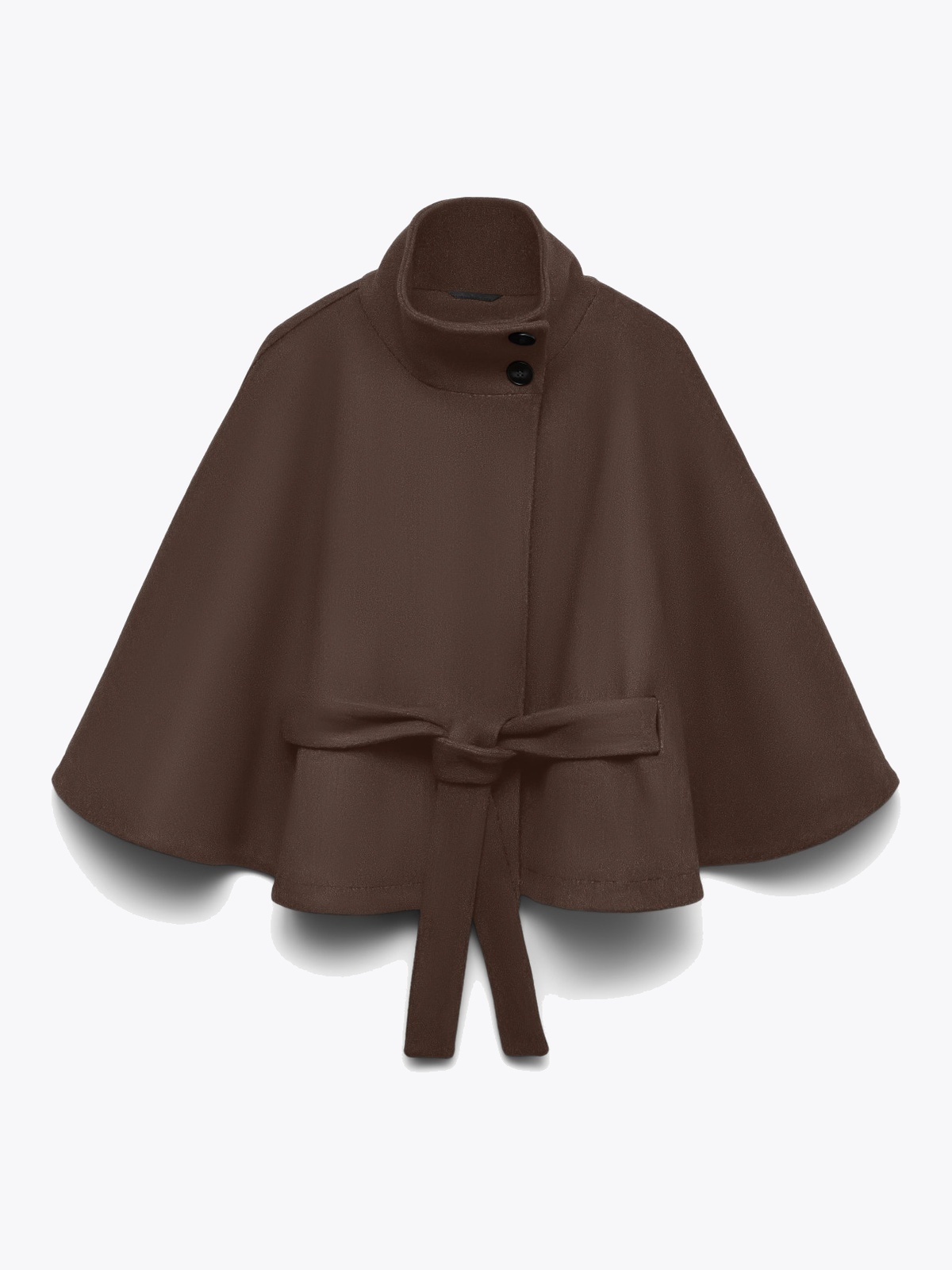 Vero Moda Babette Rosa Short Cape Chocolate Brown