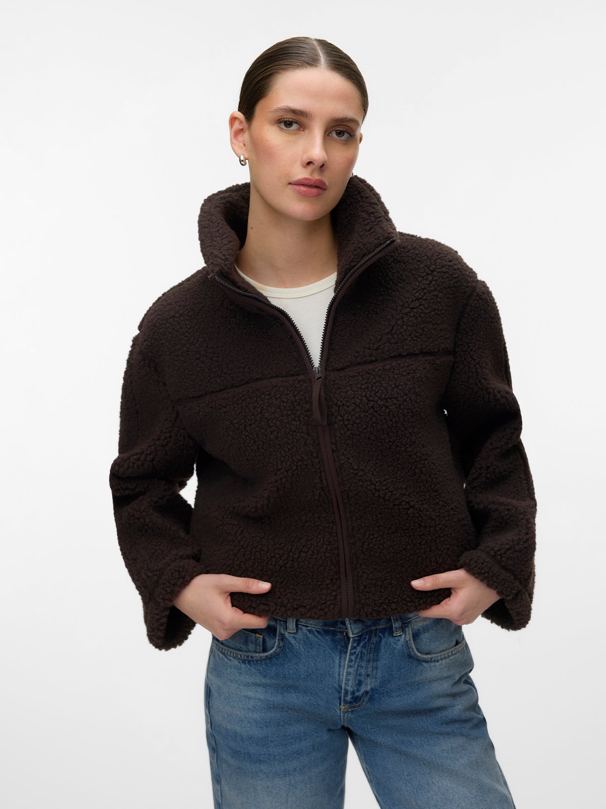 Vero Moda Karla Teddy Jacket Chocolate Torte