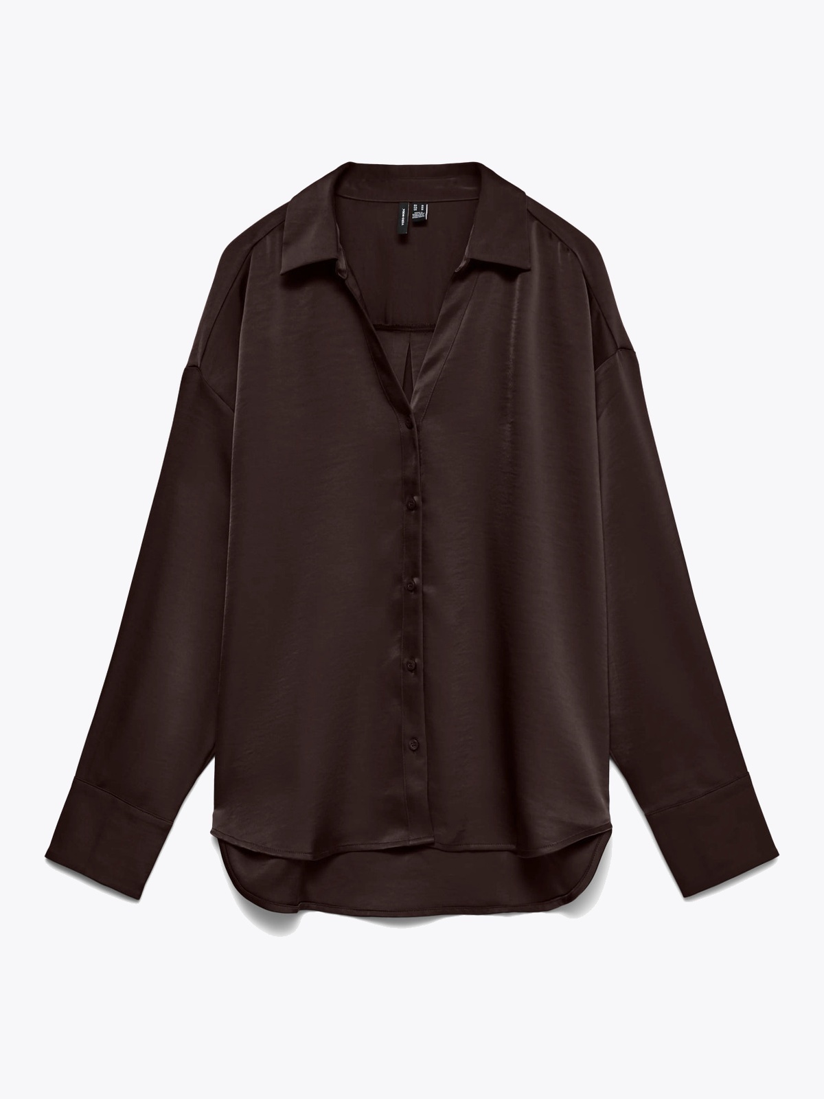Vero Moda Miro Long Sleeve Shirt Chocolate Torte