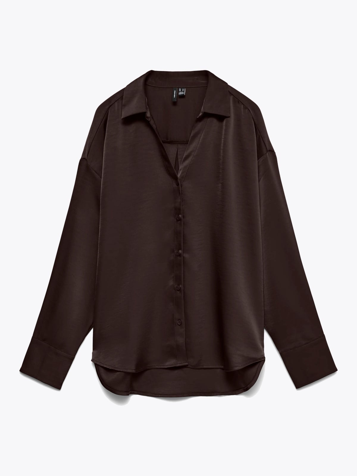 Vero Moda Miro Long Sleeve Shirt Chocolate Torte
