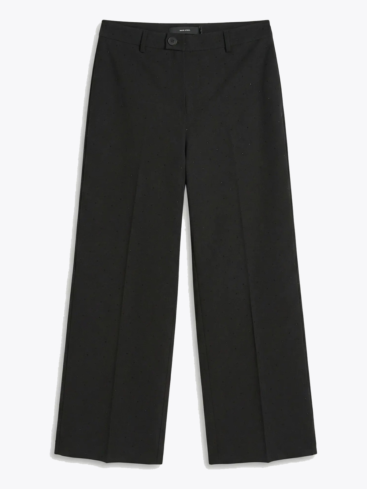 Vero Moda Texas Mid Waist Straight Studs Pant Black BLACK STUDS