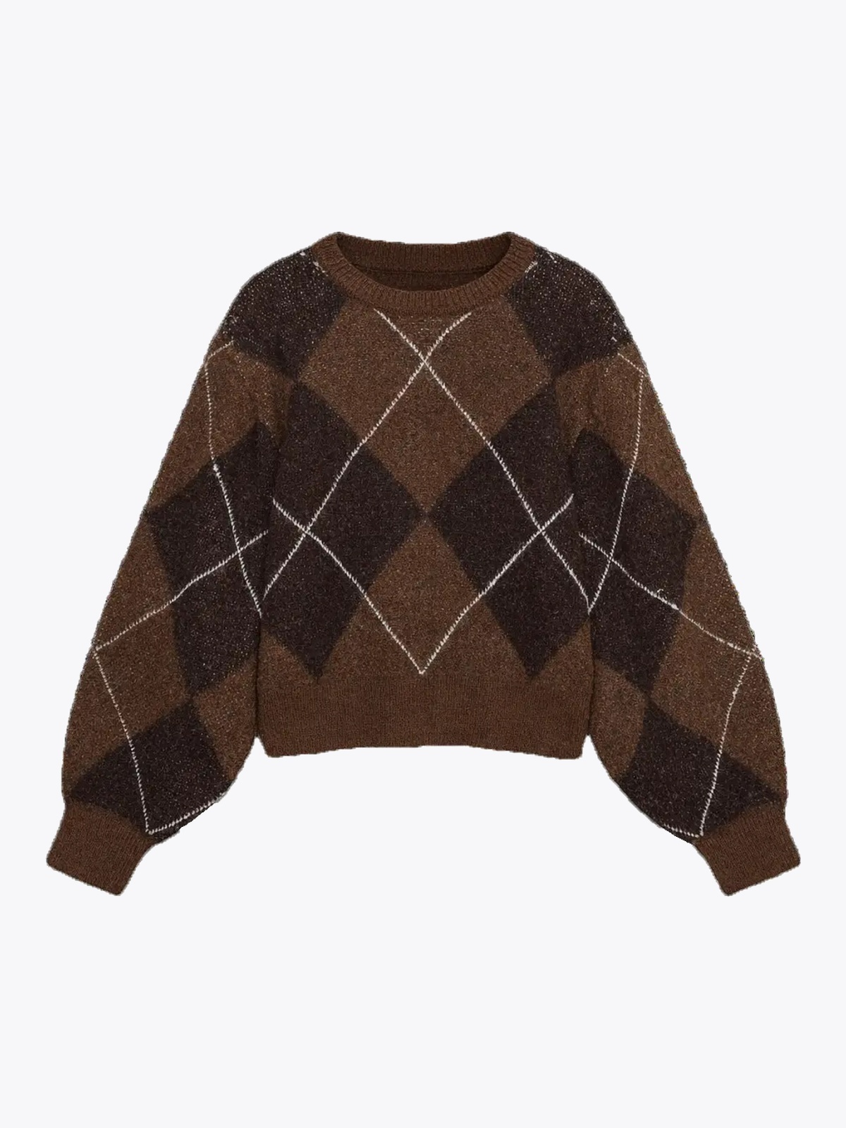 Vero Moda Darla Long Sleeve O-Neck Pullover Cocoa Brown / Chocolate Torte / Birch