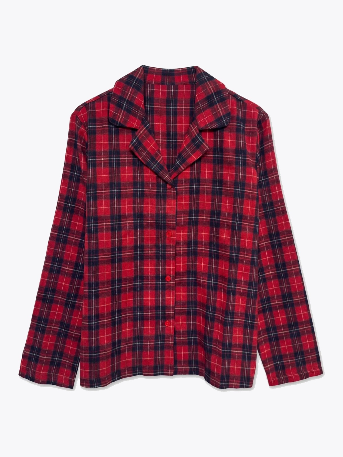 Vero Moda Nora Flannel Nightwear Shirt XMAS Biking Red CHECK