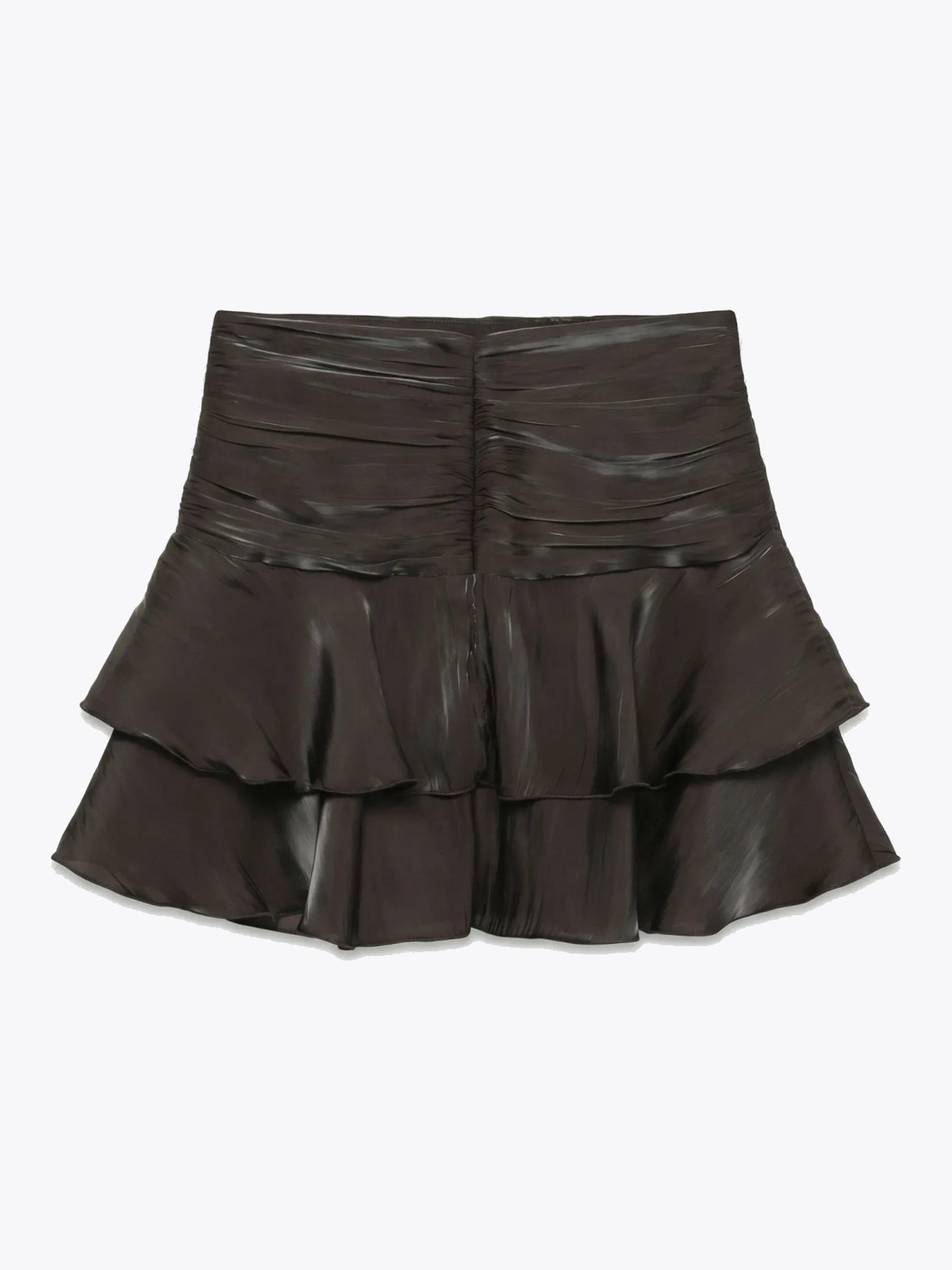 Vero Moda Polly High Waist Layer Short Skirt Chocolate Torte
