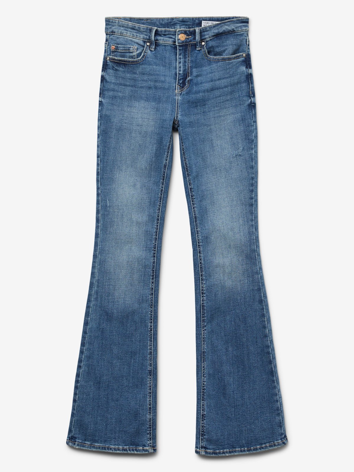 Vero Moda Flash Flared Jeans Medium Blue Denim