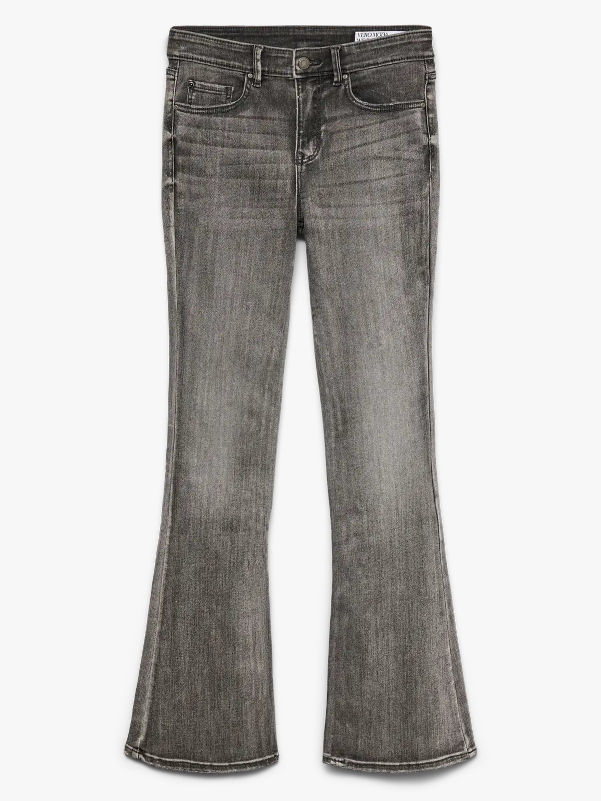Vero Moda Flash Flared Jeans Medium Grey Denim