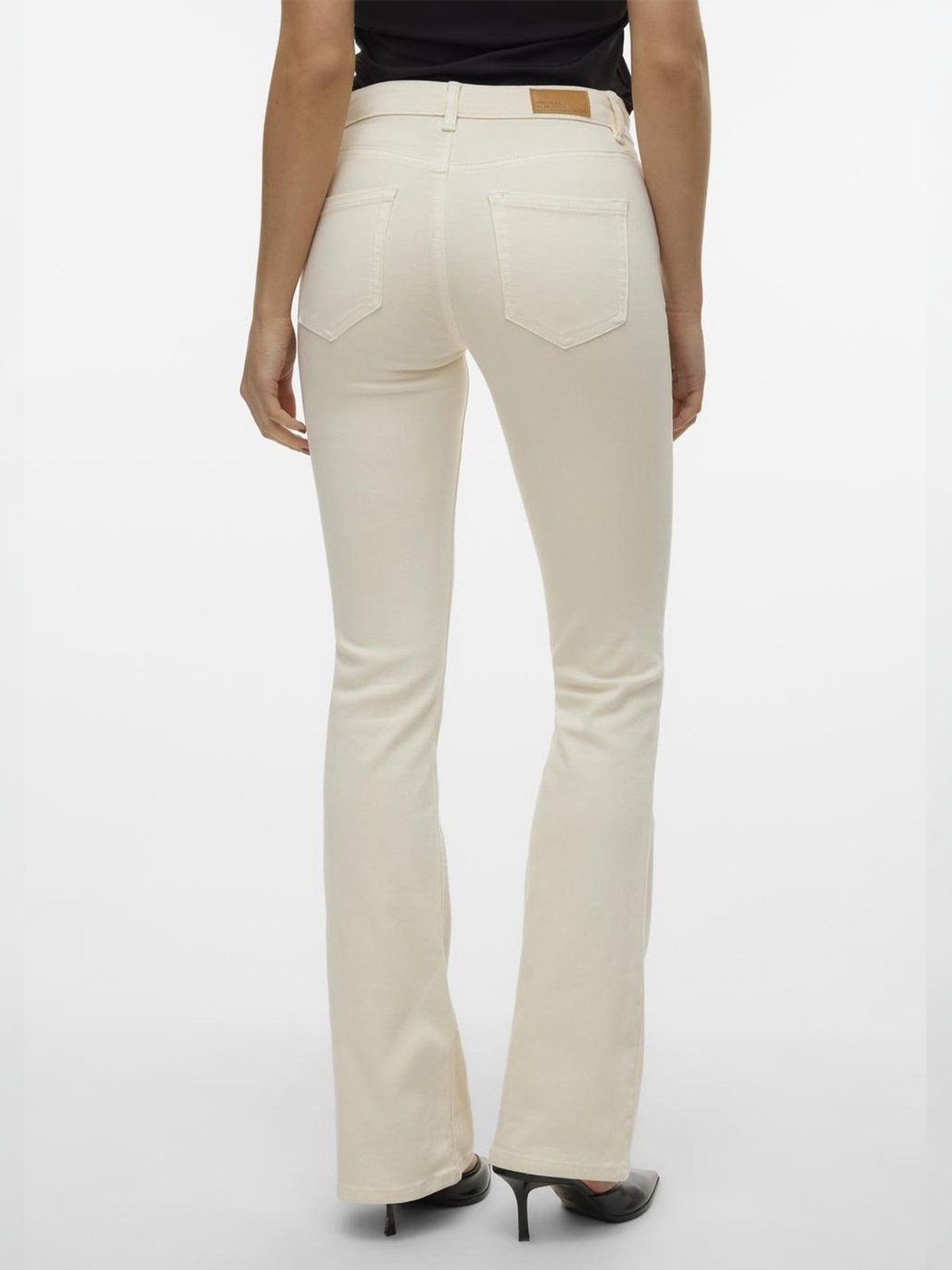 Vero Moda Flash Flared Jeans Ecru
