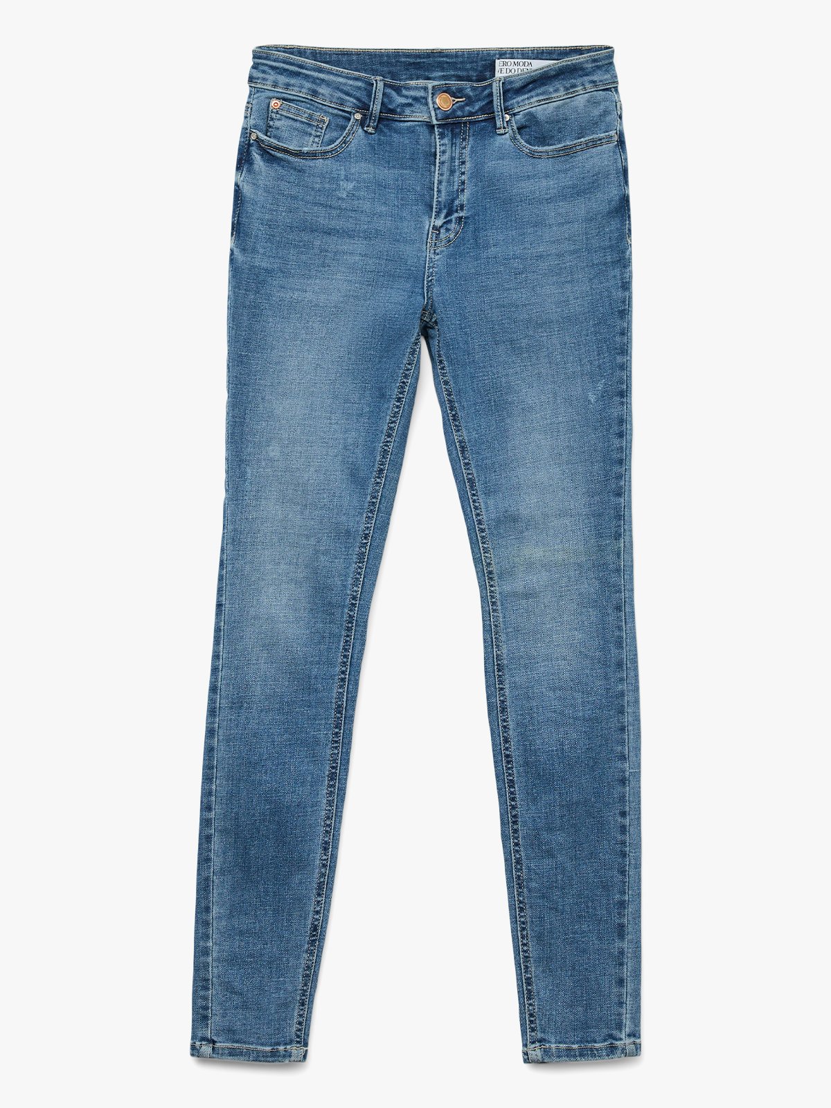 Vero Moda Flash Mid Rise Skinny Jeans Medium blue denim