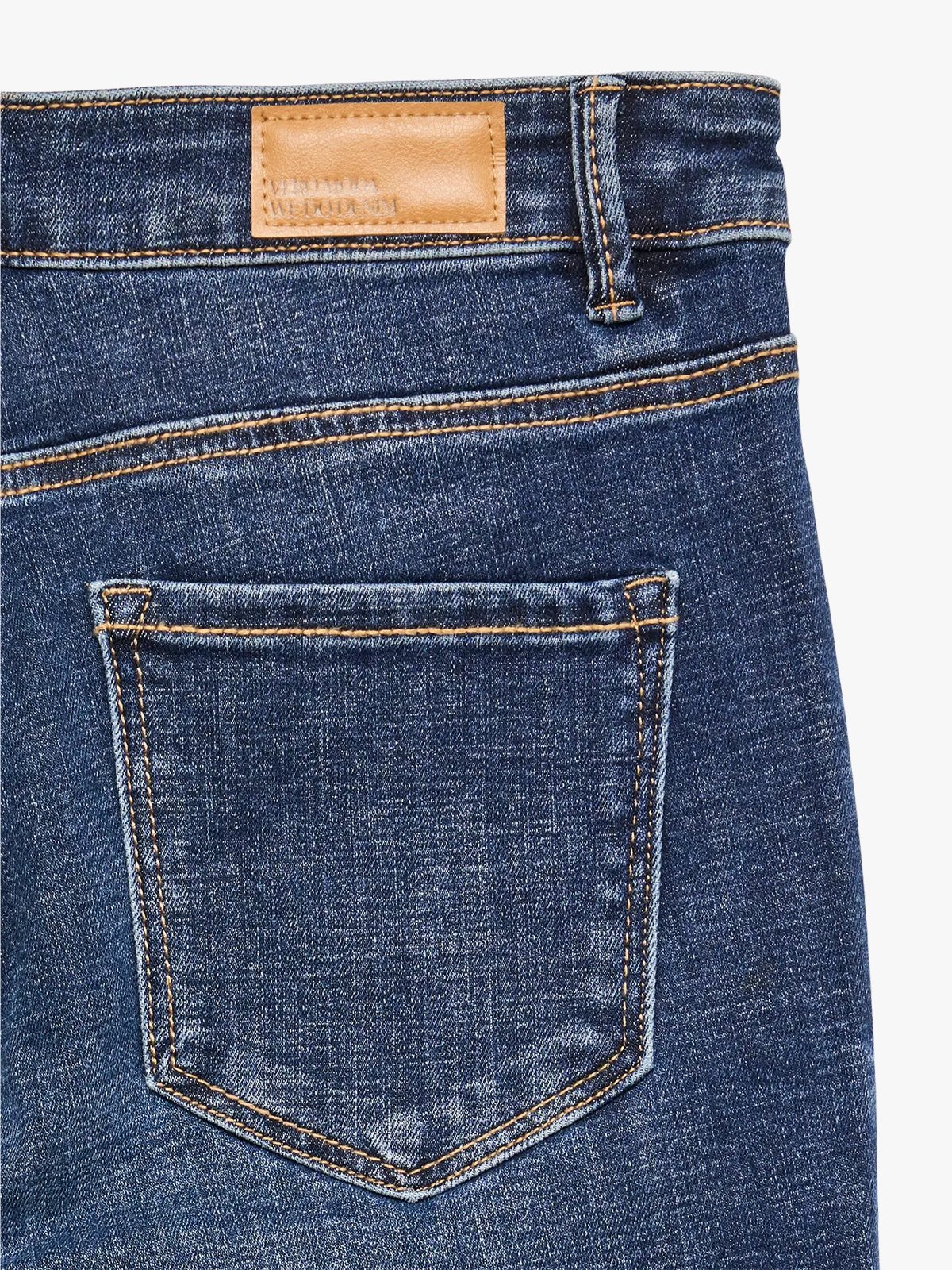 Vero Moda Flash MR Straight Jeans Dark Blue Denim