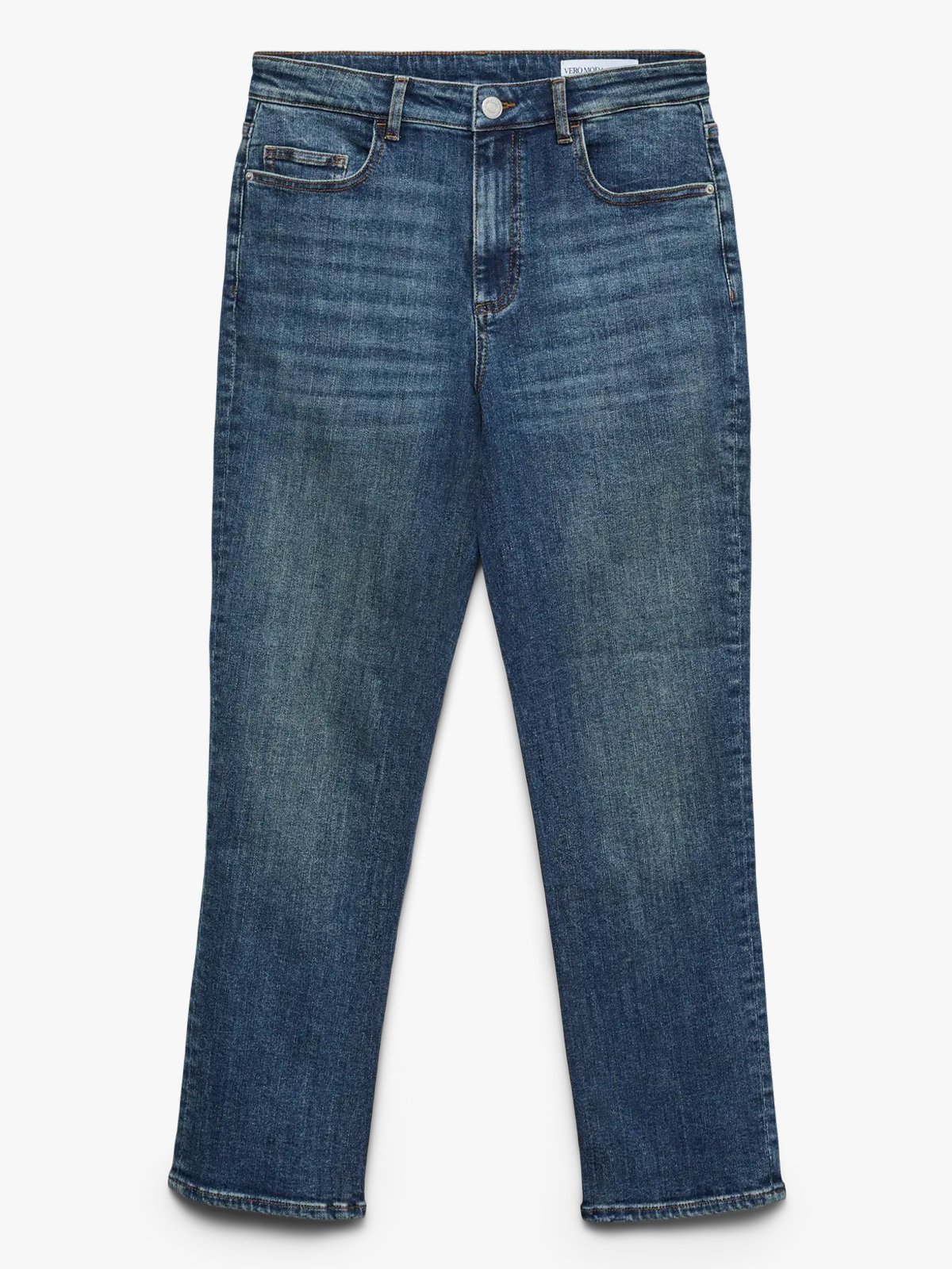 Vero Moda Rosie Mid Rise Slim Ankle Medium Blue Denim