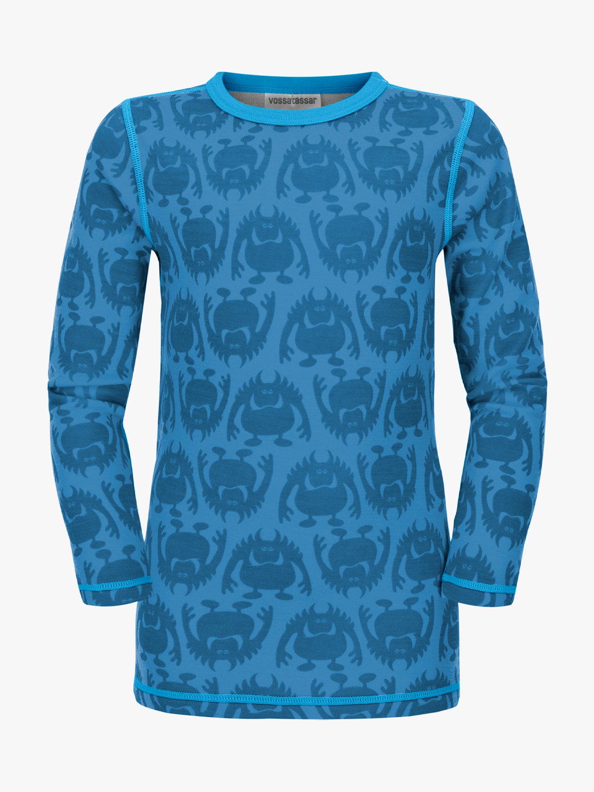 Vossatassar Monsterull Long Sleeve Light Blue