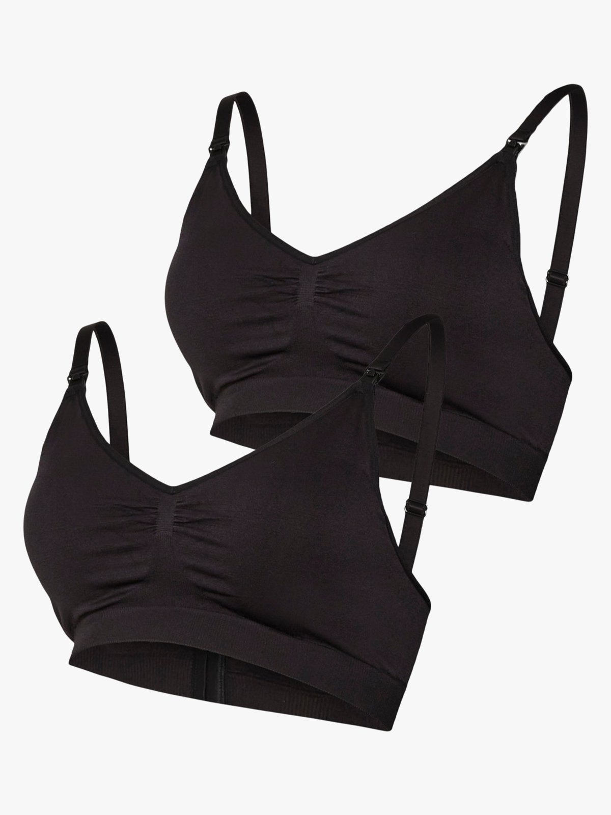 Vero Moda Maternity Ilja Feed Me Bra 2-Pack Black