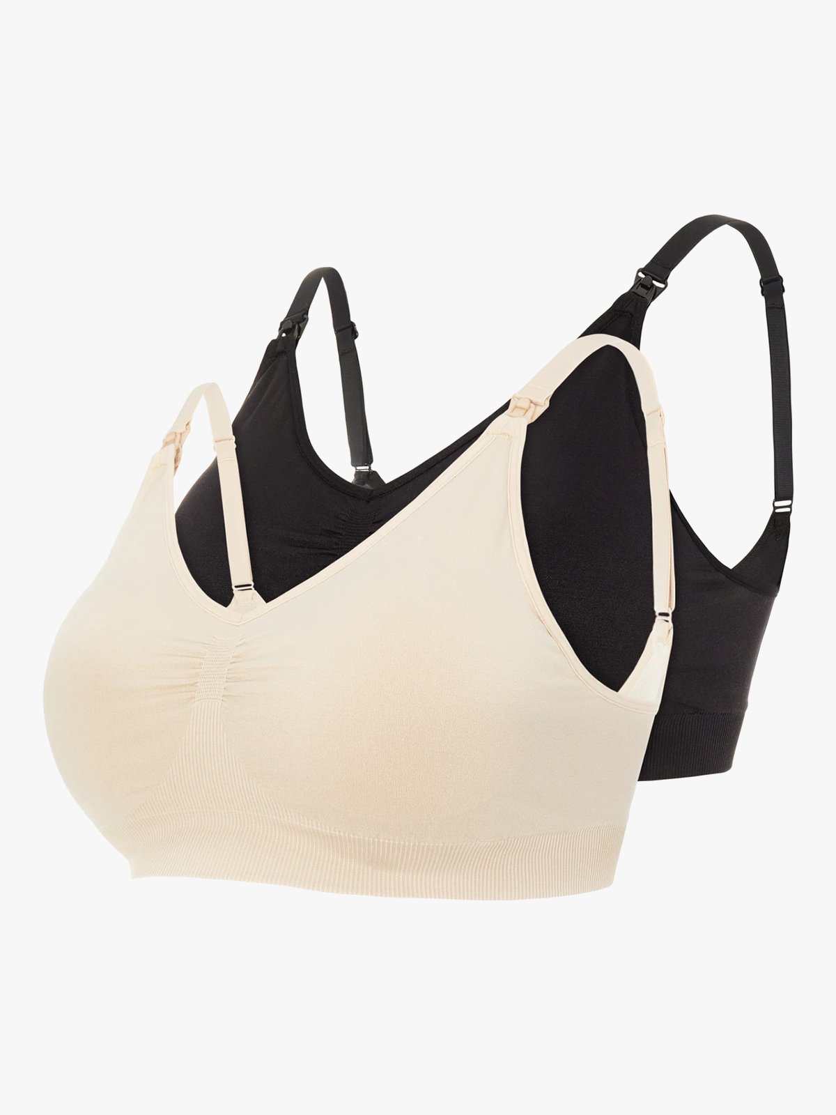 Vero Moda Maternity Ilja Feed Me Bra 2-Pack Black / Melange