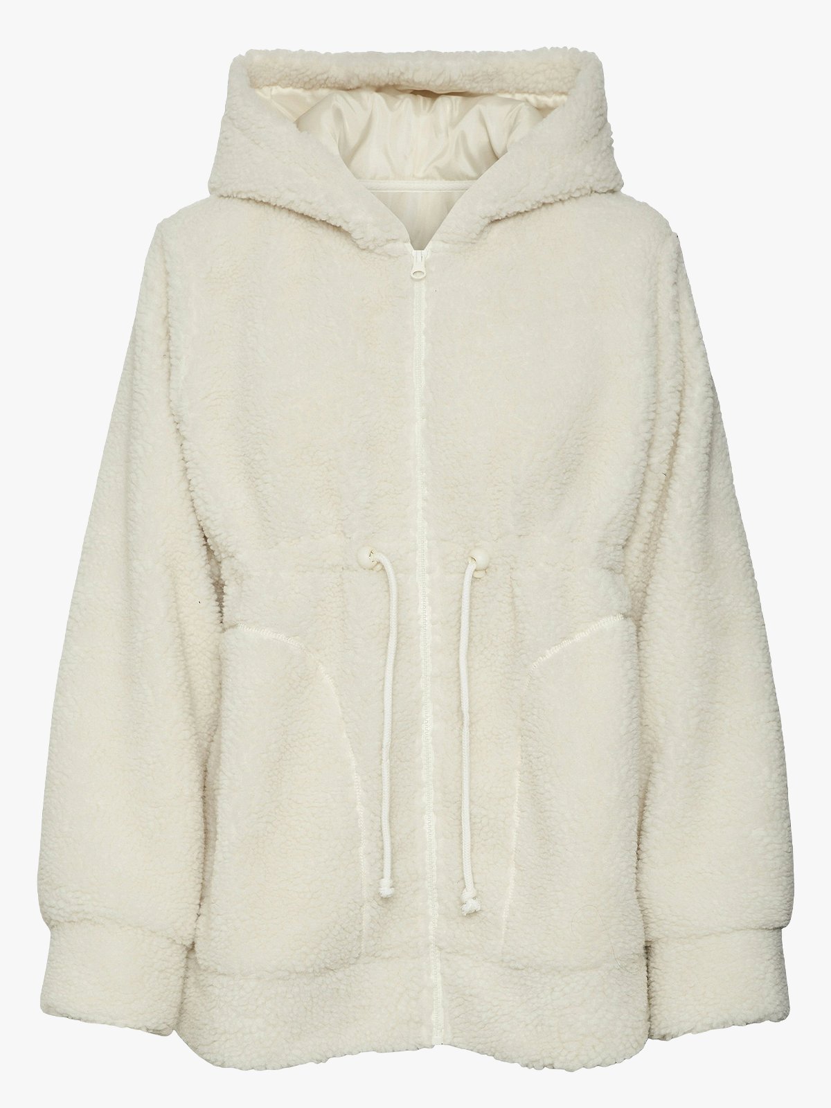 Vero Moda Maternity Rachel 3 in 1 Teddy Jacket Birch