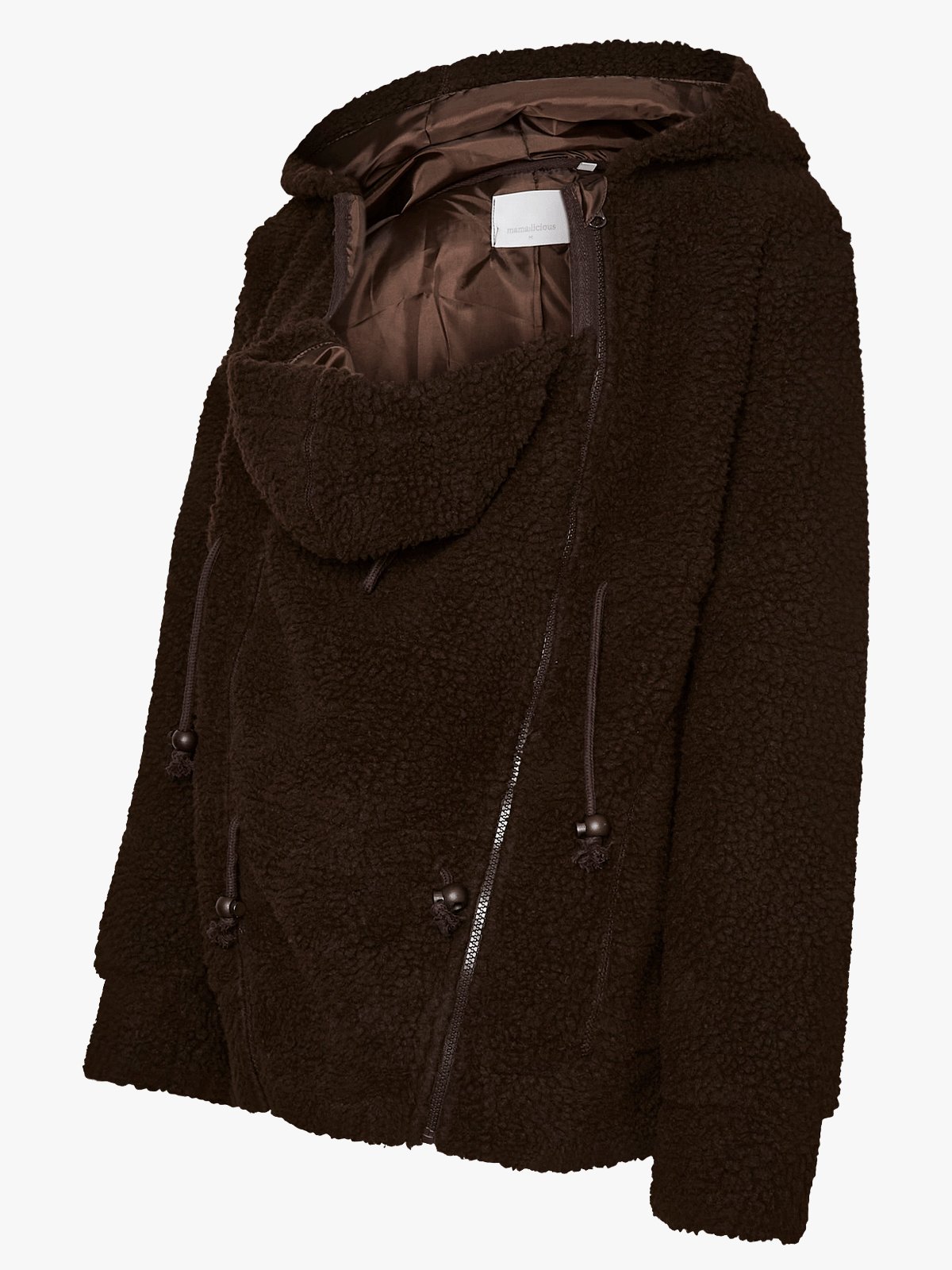 Vero Moda Maternity Rachel 3 in 1 Teddy Jacket Hot Fudge