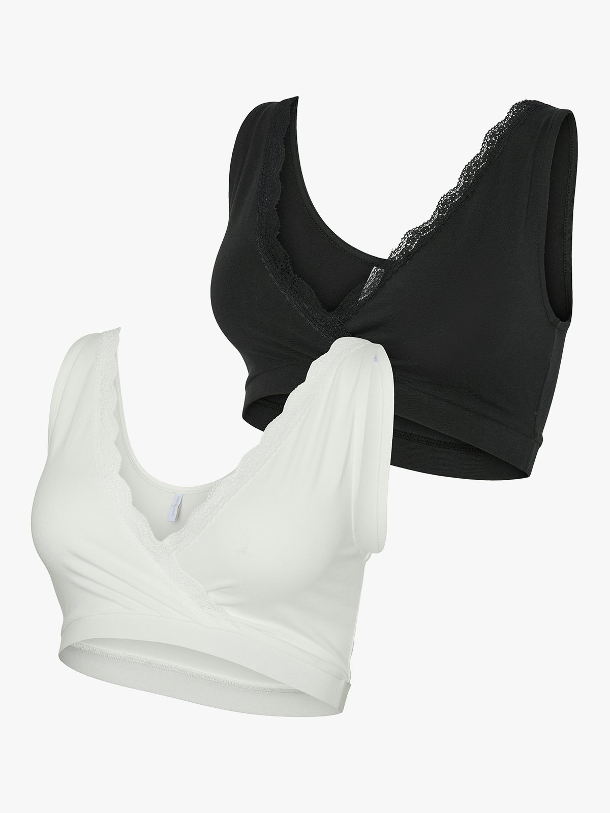 Vero Moda Maternity Helena Crossy Lace Bra 2-Pack Flerfarget
