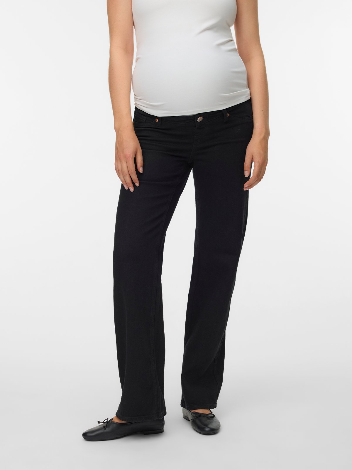 Vero Moda Maternity Tessa Wide Jeans Black