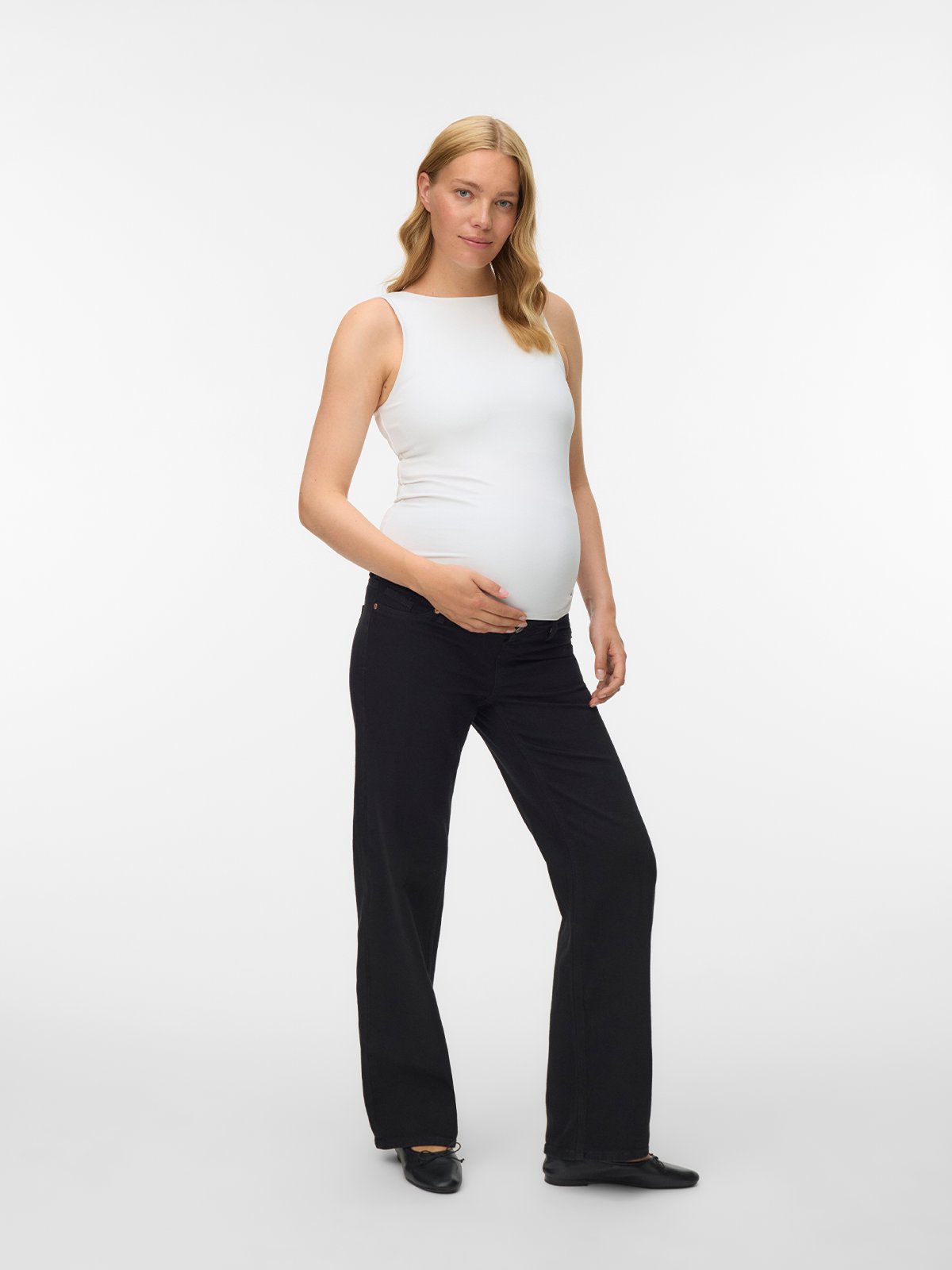 Vero Moda Maternity Tessa Wide Jeans Black