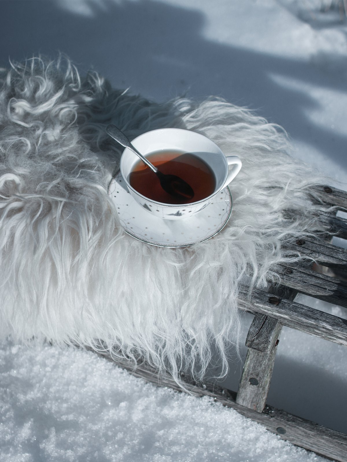 Wik - Walsøe Julemorgen Story tekopp med skål 40 cl Flerfarget
