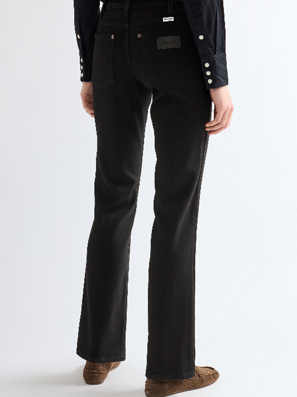 Wrangler Straight Retro Black Denim Retro Black
