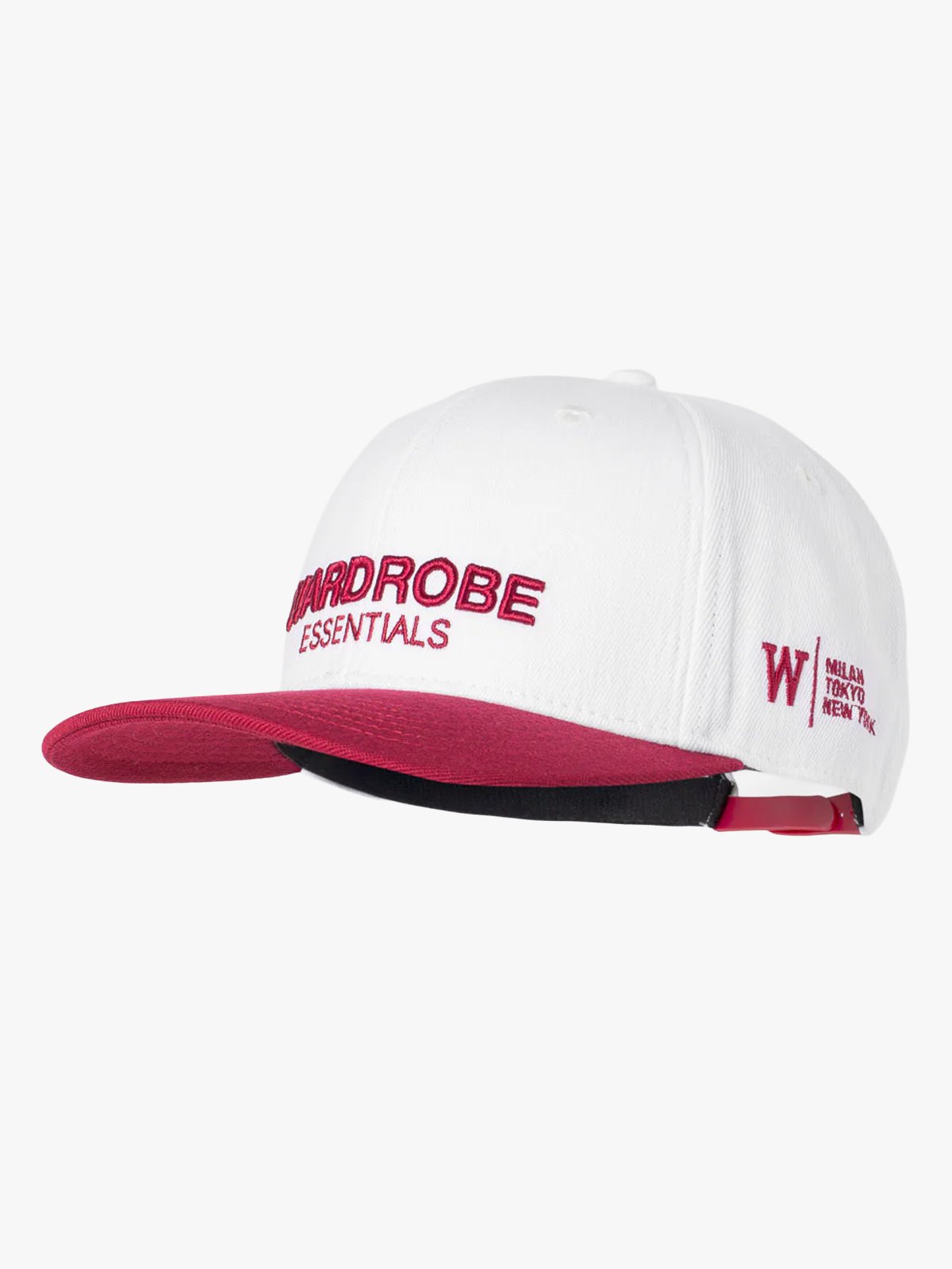 Wardrobe Essentials Caps White/Burgundy