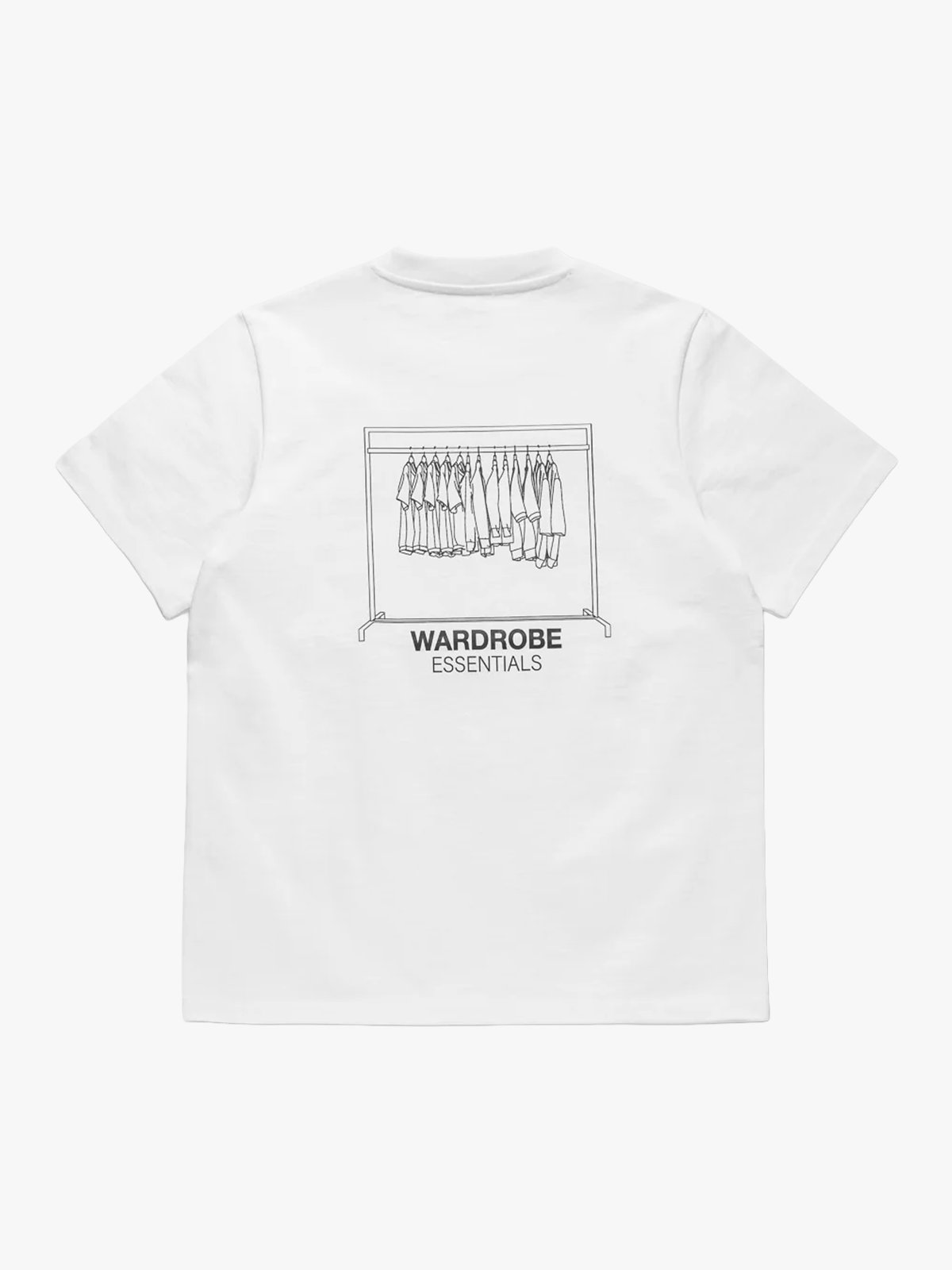 Wardrobe Essentials T-Shirt Rack White