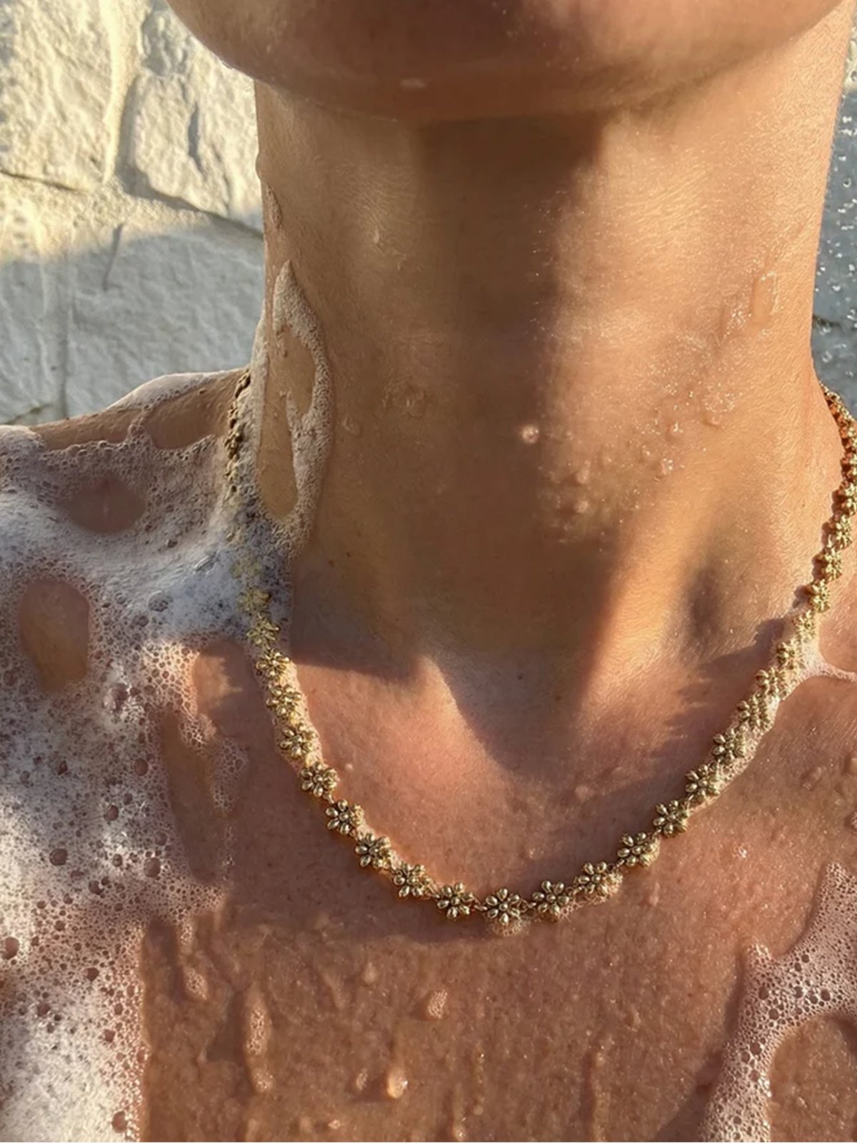 Who Is She Flower Chain Silver Silver