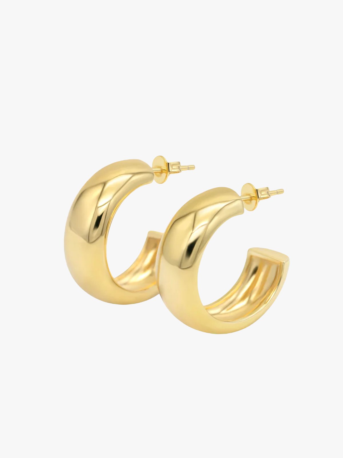 Who Is She Bold Dome Hoops Gold Gold