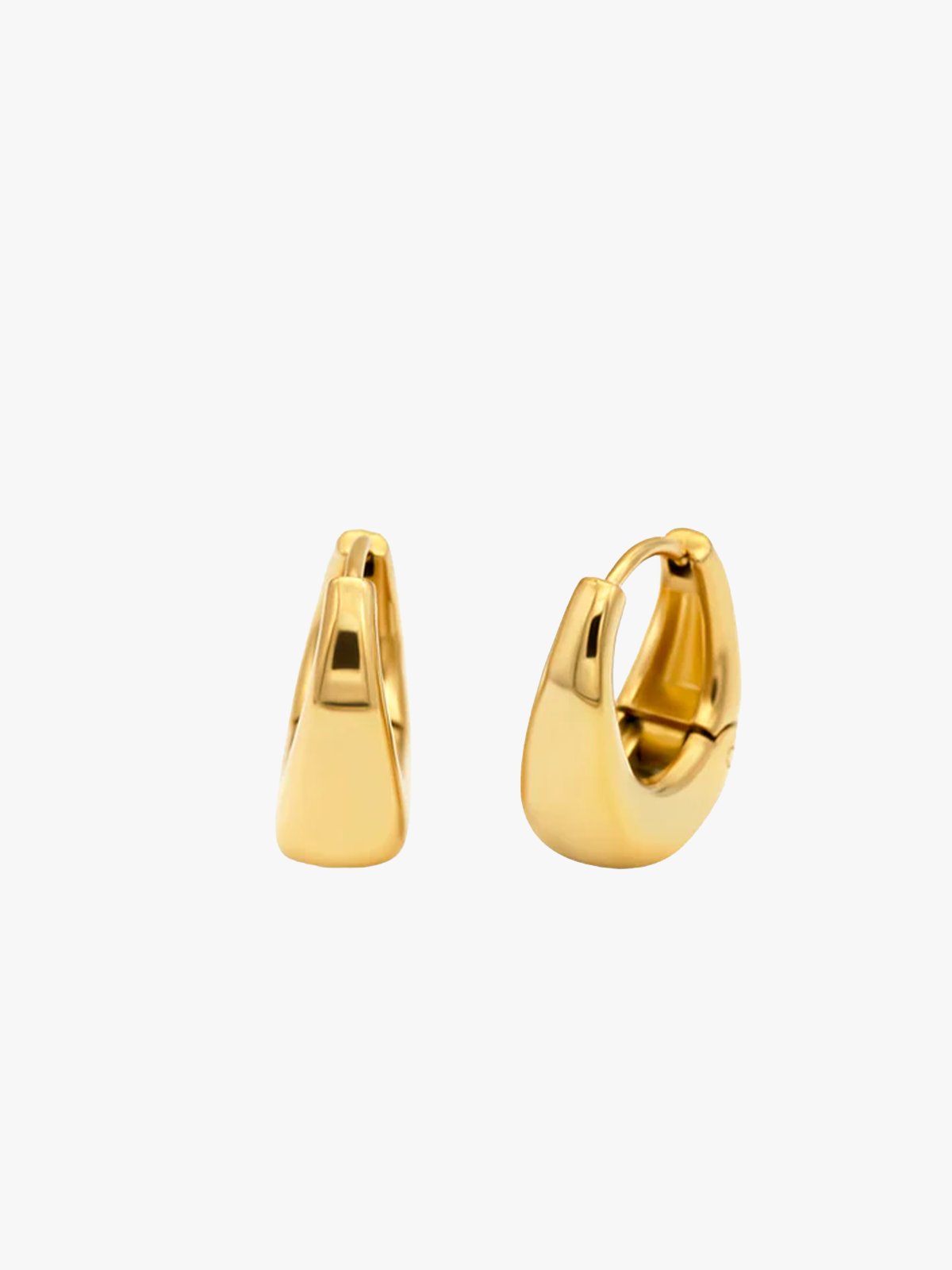 Who Is She Drop Hoops Gold Gold