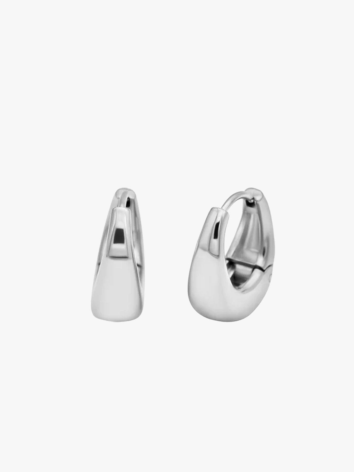 Who Is She Drop Hoops Silver Silver
