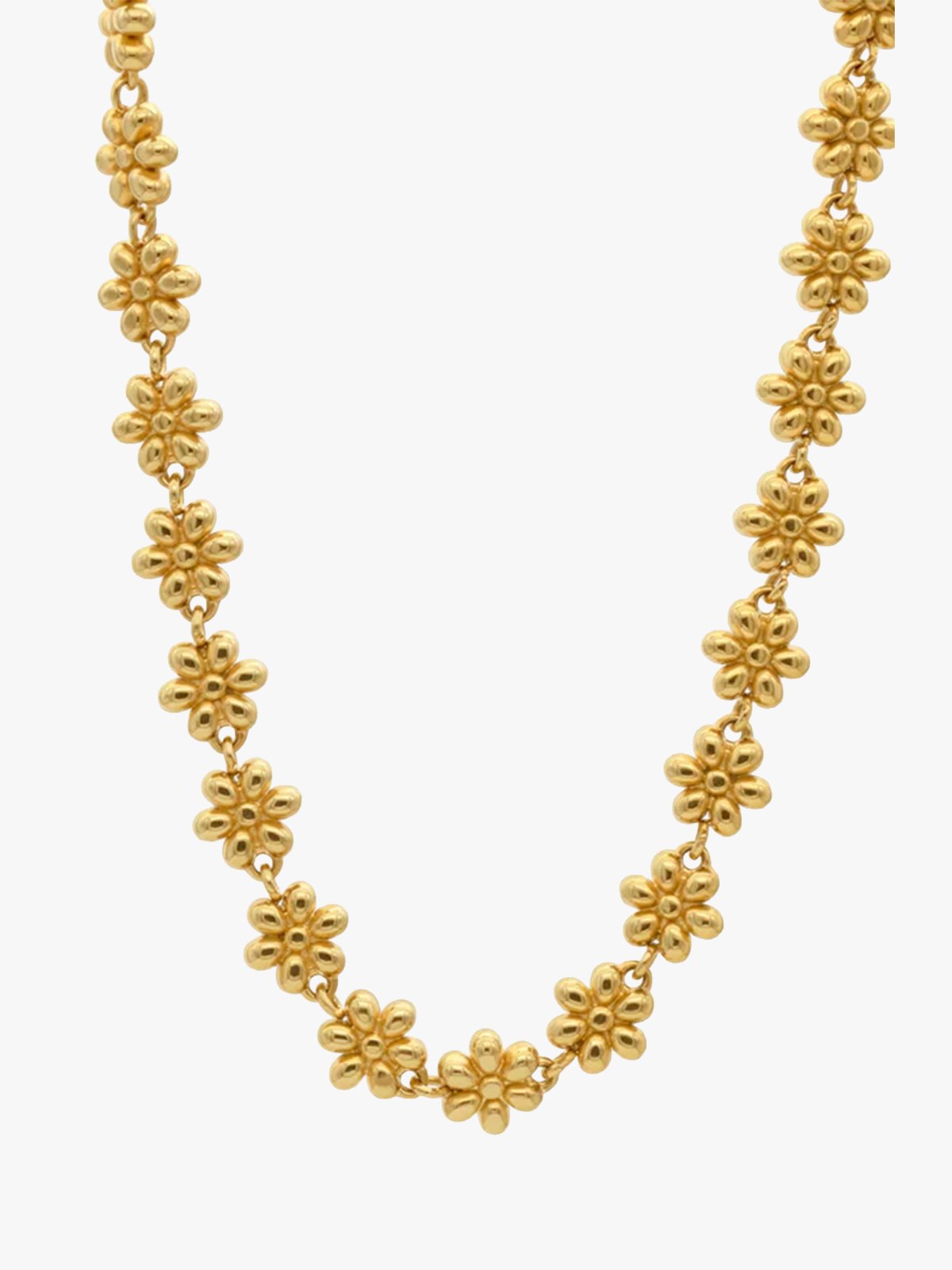 Who Is She Flower Bracelet Gold Gold