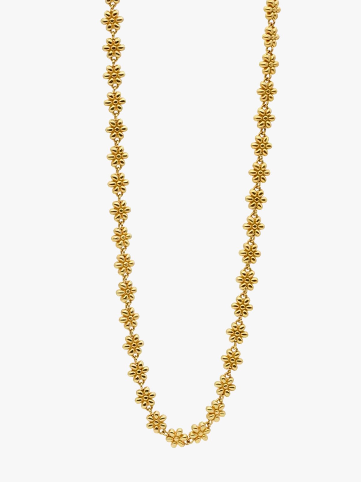 Who Is She Flower Chain Gold Gold