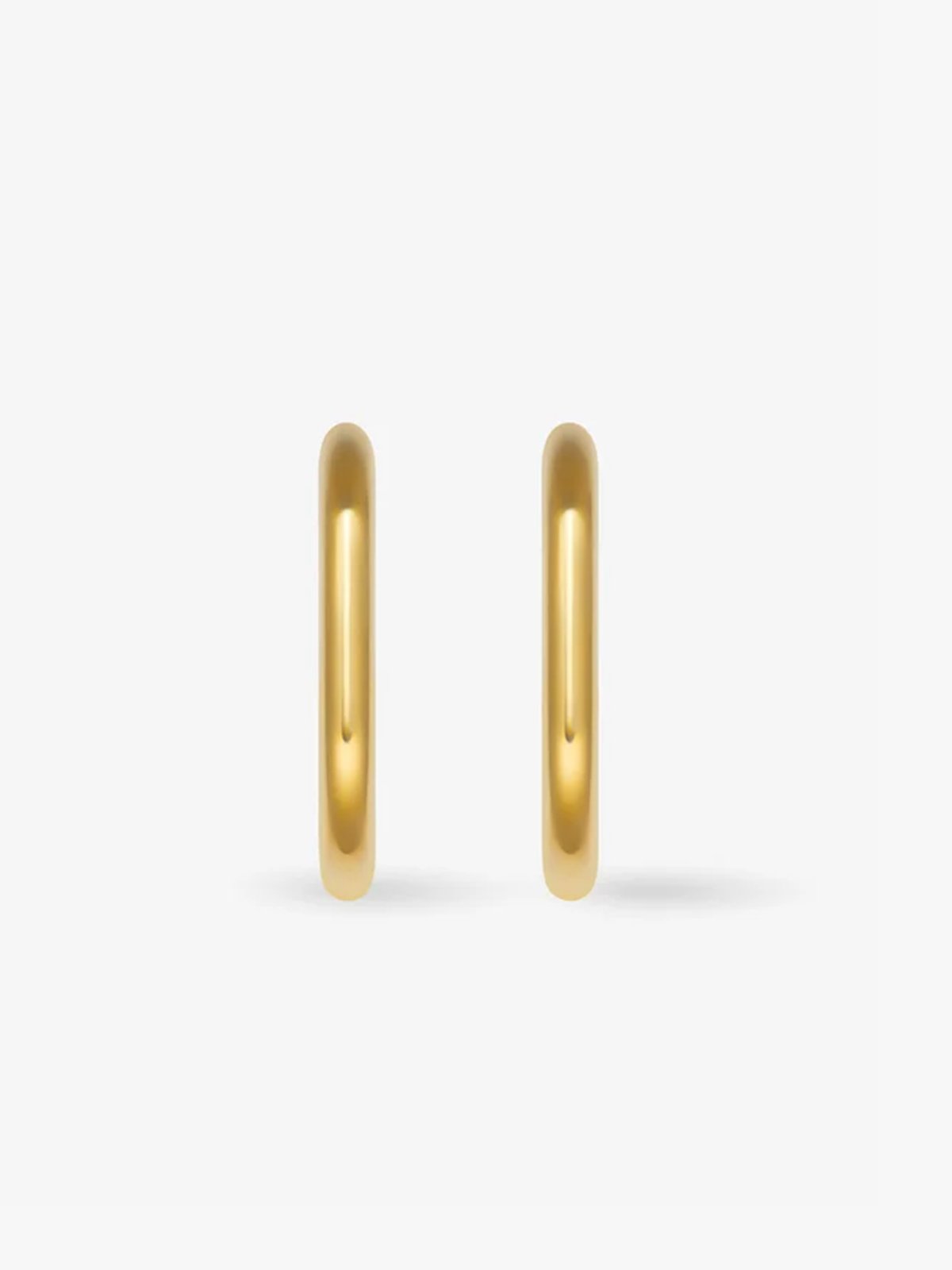 Who Is She Mini Oval Hoops Gold