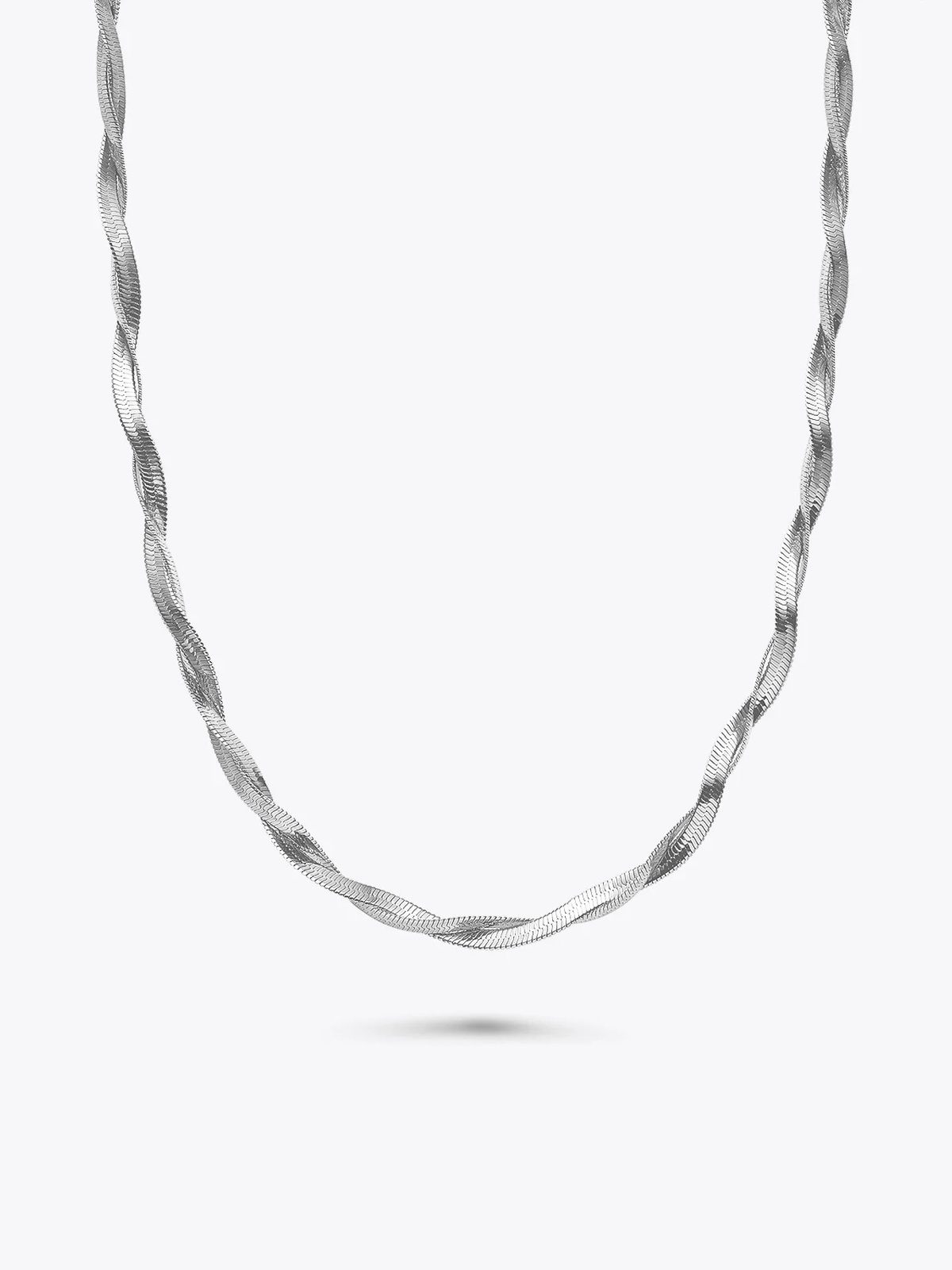 Who Is She Twisted Bone Chain Silver Silver