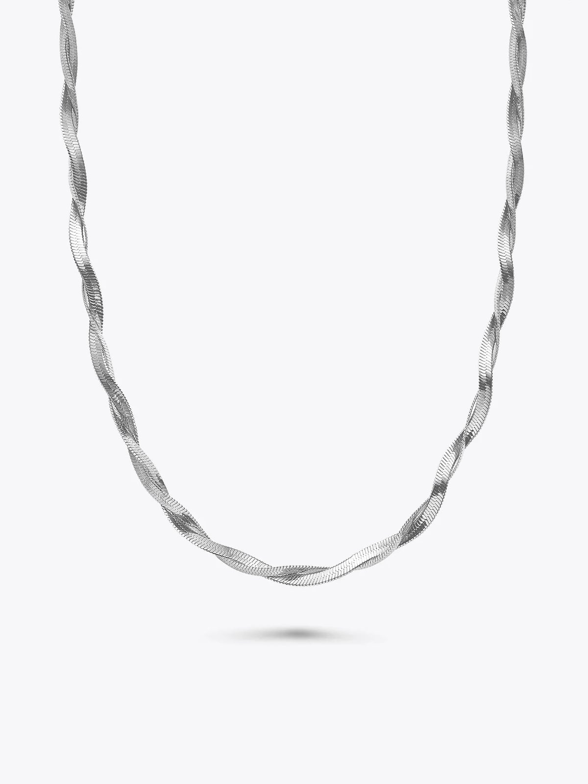 Who Is She Twisted Bone Chain Silver Silver