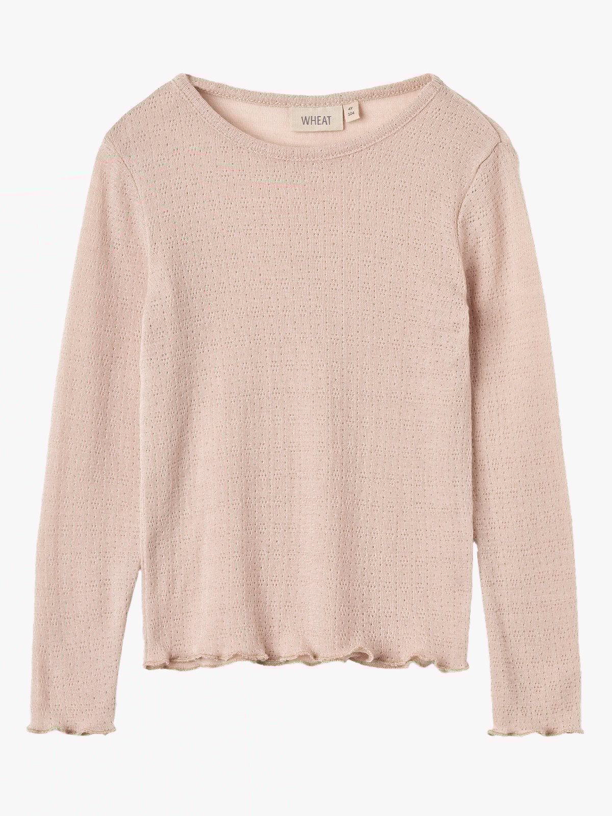 Wheat Wool Silk T-shirt Long Sleeve Alli Pale Lilac