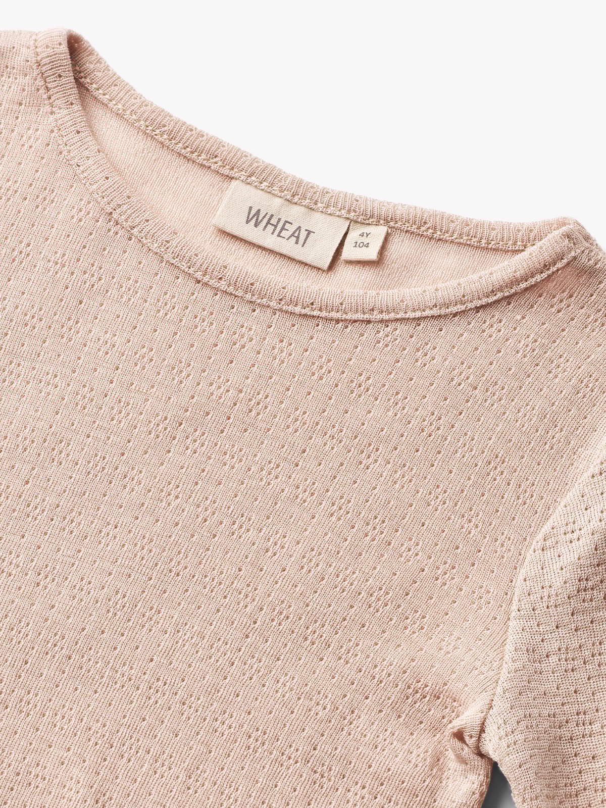 Wheat Wool Silk T-shirt Long Sleeve Alli Pale Lilac