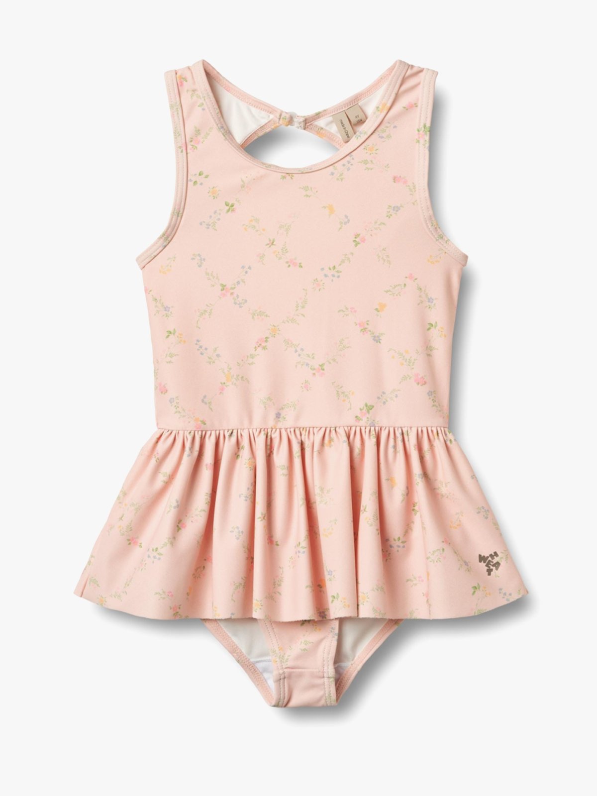 Wheat Swimsuit Erna Powder Checked Flowers