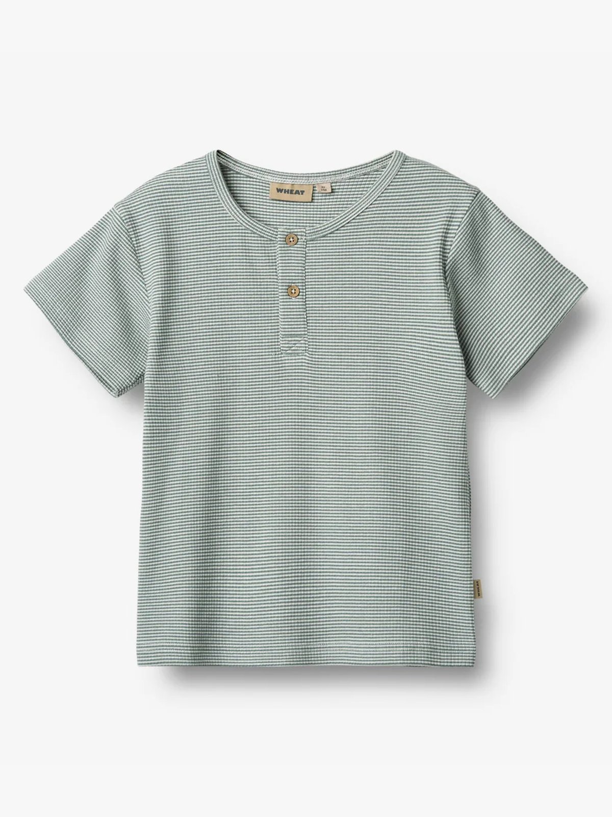 Wheat T-Shirt Short Sleeve Lumi Stormy Sea Stripe