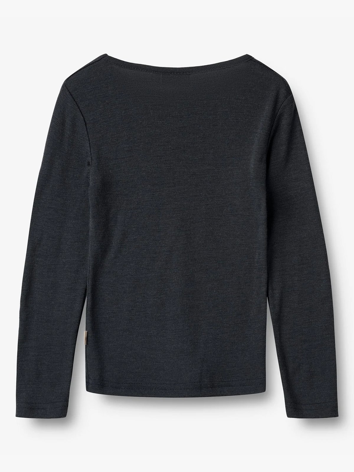 Wheat Wool T-Shirt Long Sleeve Alfie Navy
