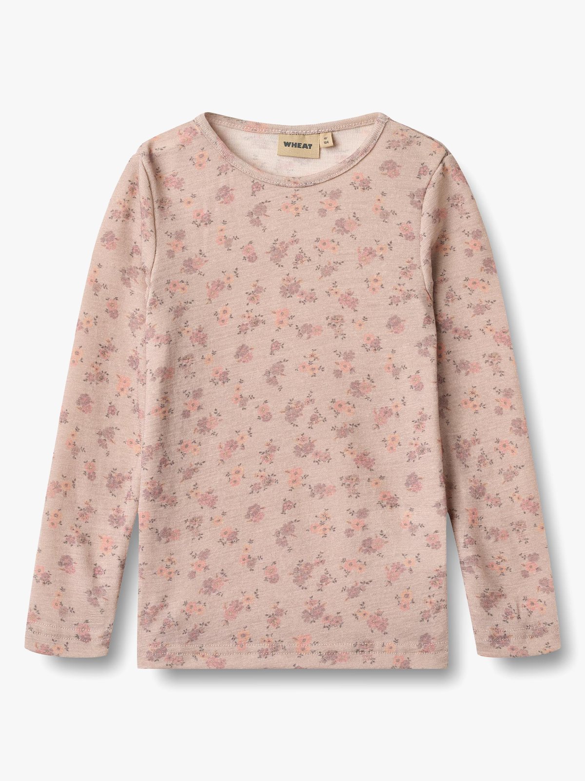 Wheat Wool T-Shirt Long Sleeve Alfie Lilac flowers