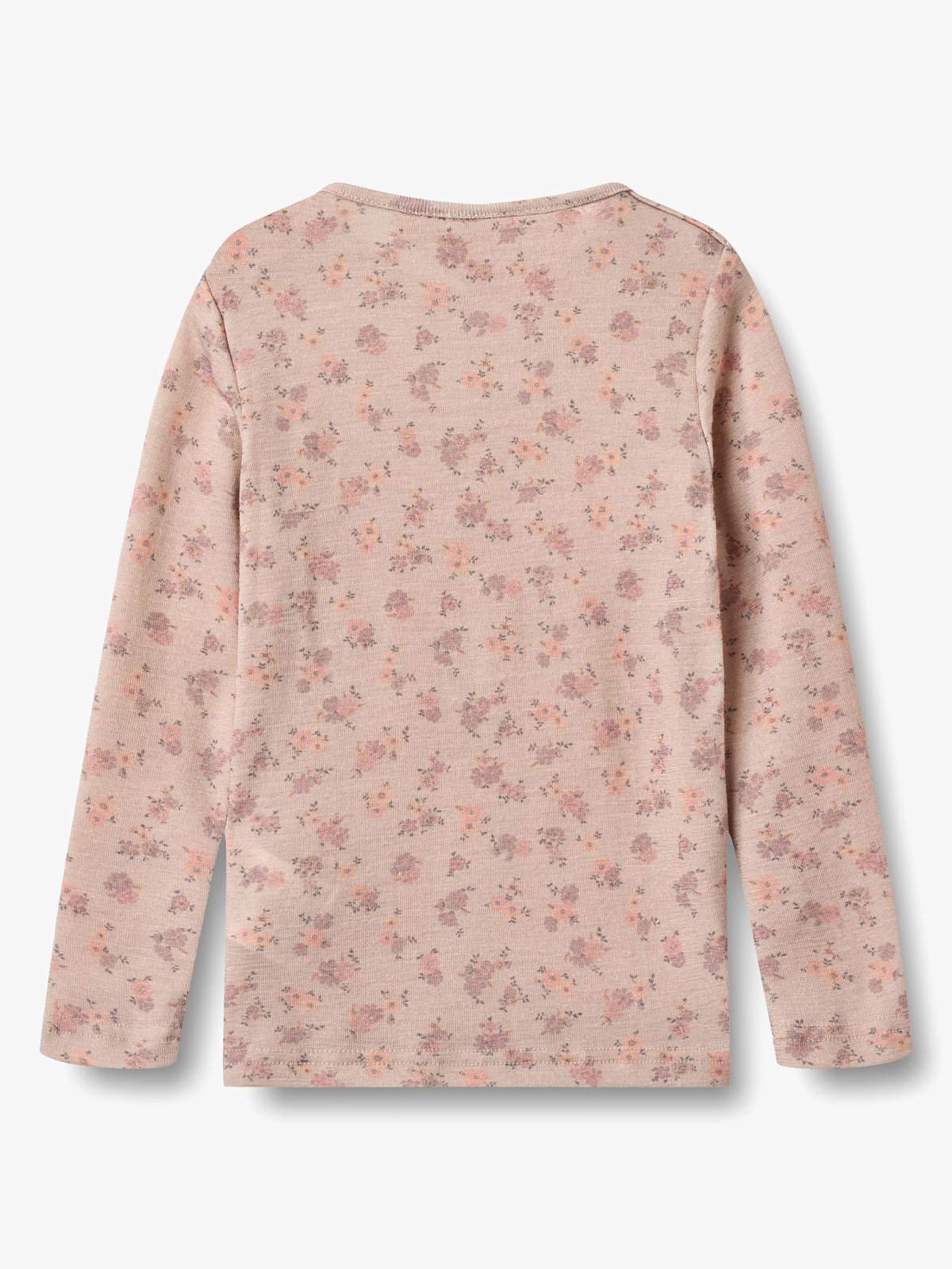 Wheat Wool T-Shirt Long Sleeve Alfie Lilac flowers