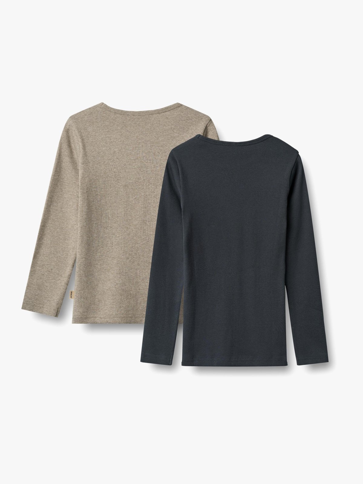 Wheat 2 Rib T-Shirt Long Sleeve Stig Navy