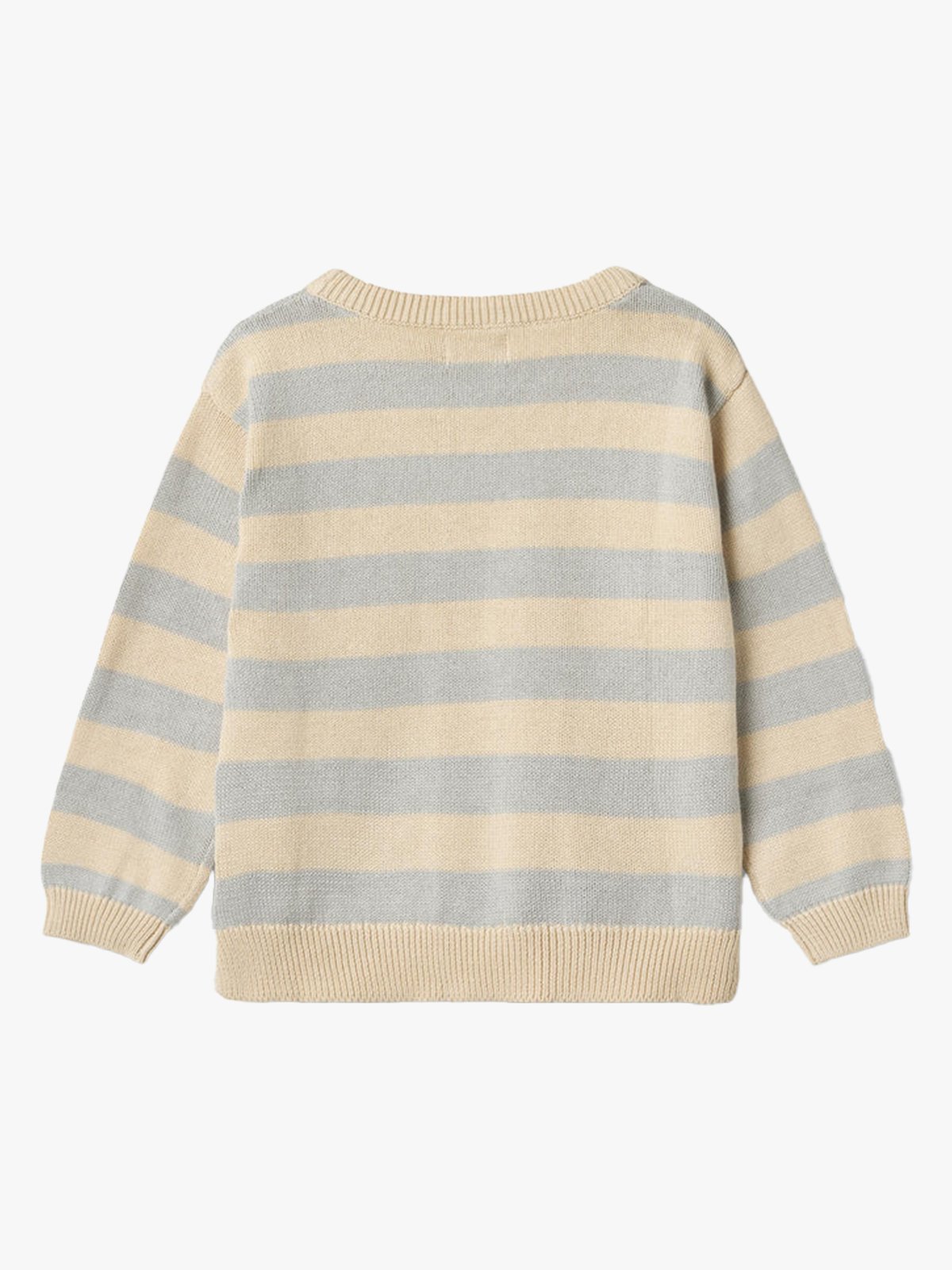 Wheat Knit Pullover Morgan Soft Blue Stripe