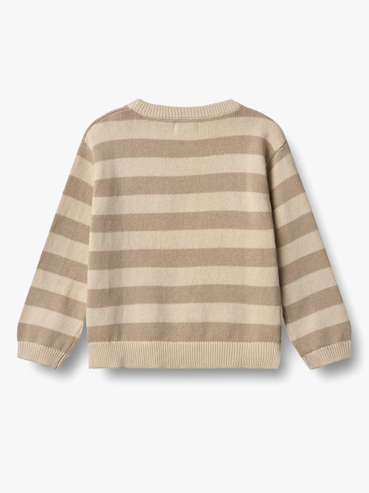 Wheat Knit Pullover Morgan Beige Stripe