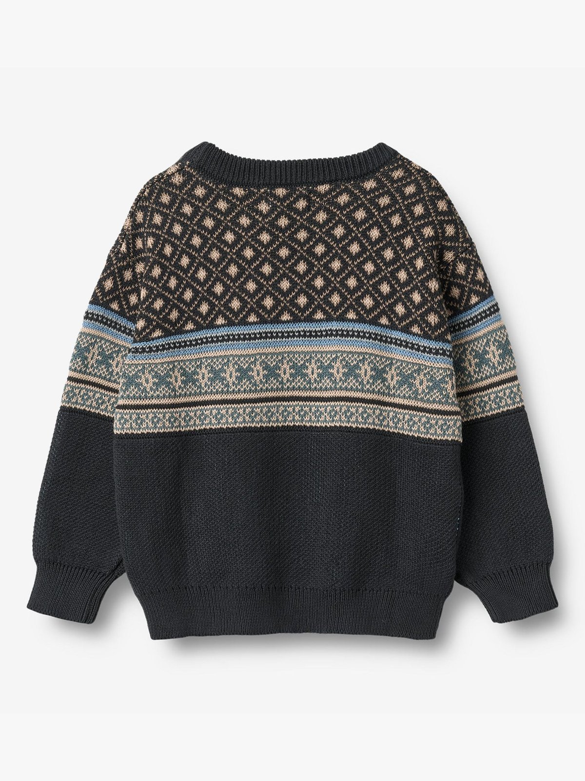 Wheat Jaquard Pullover Julius Navy