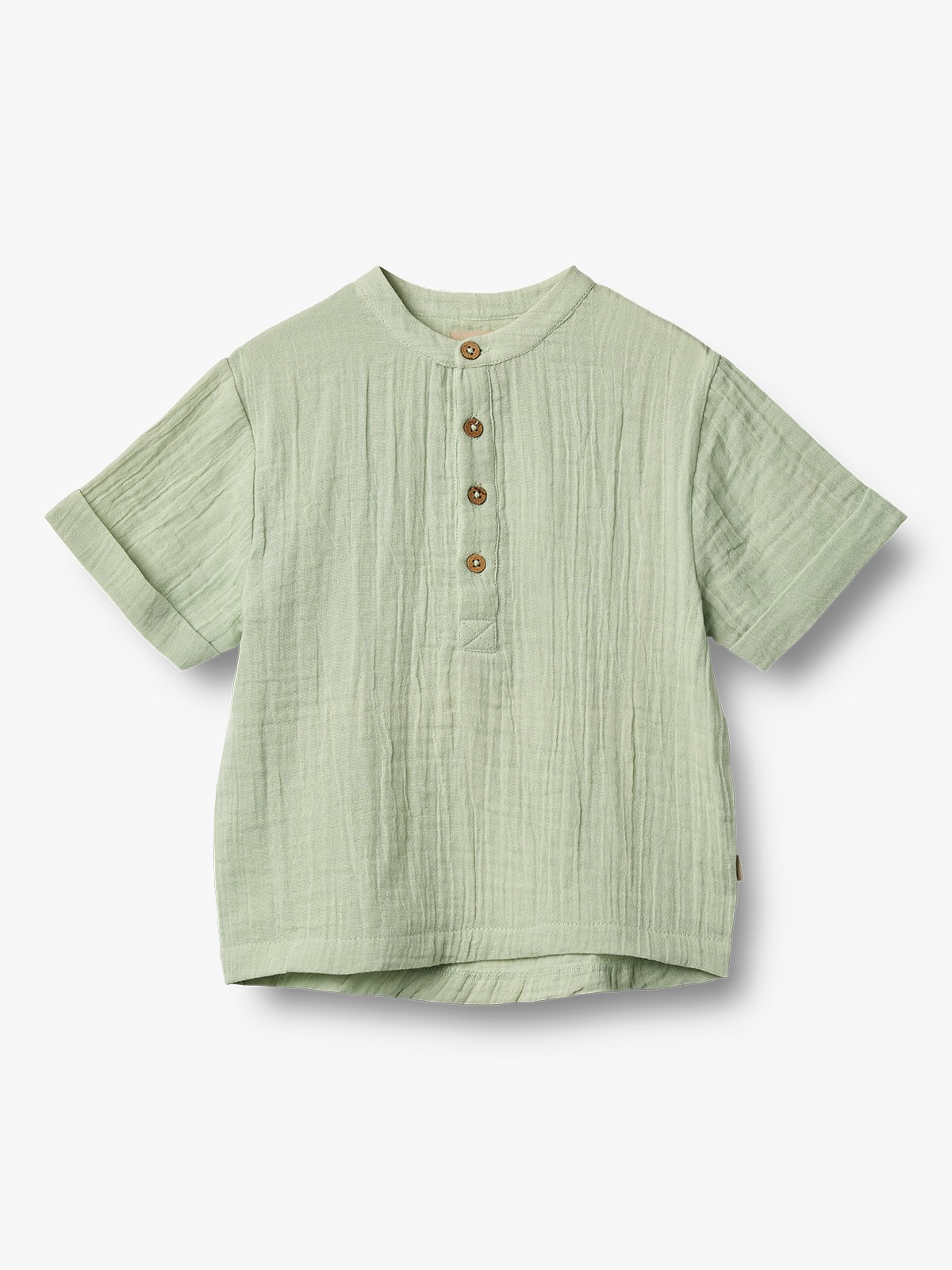 Wheat Shirt Short Sleeve Svend Soft Mint