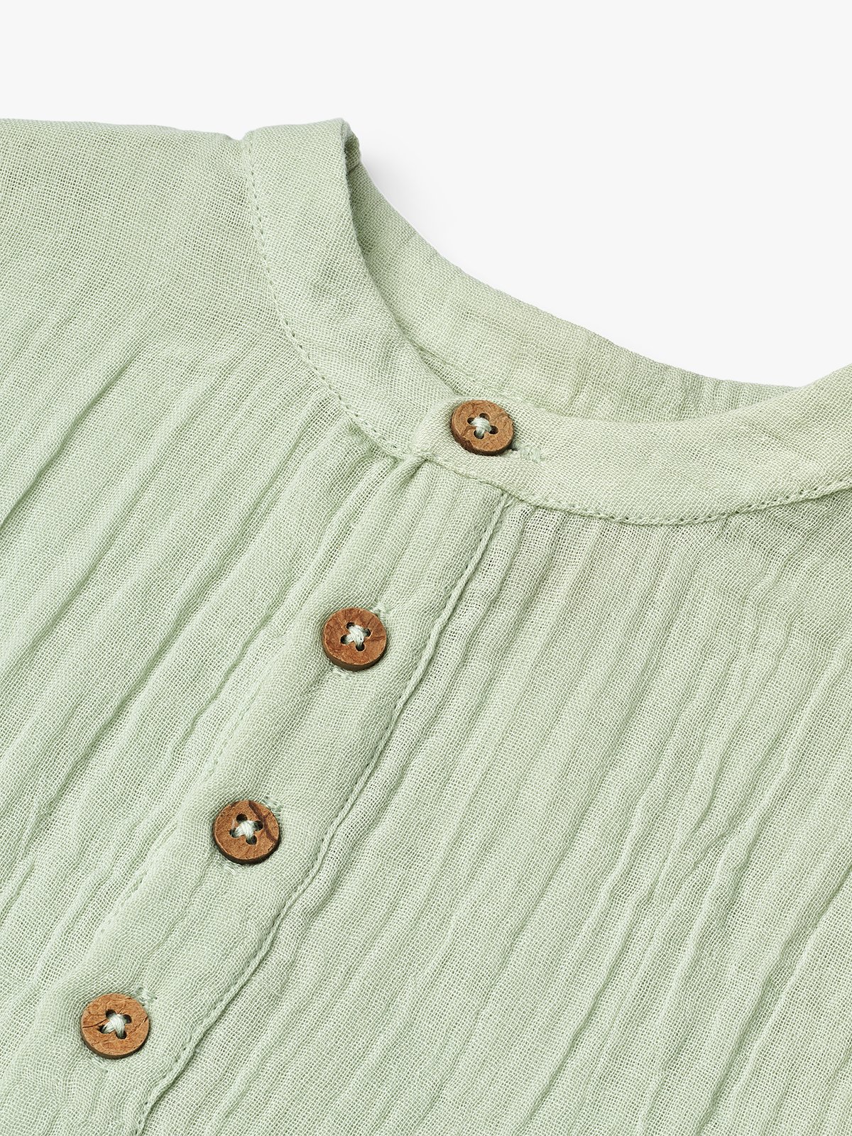 Wheat Shirt Short Sleeve Svend Soft Mint