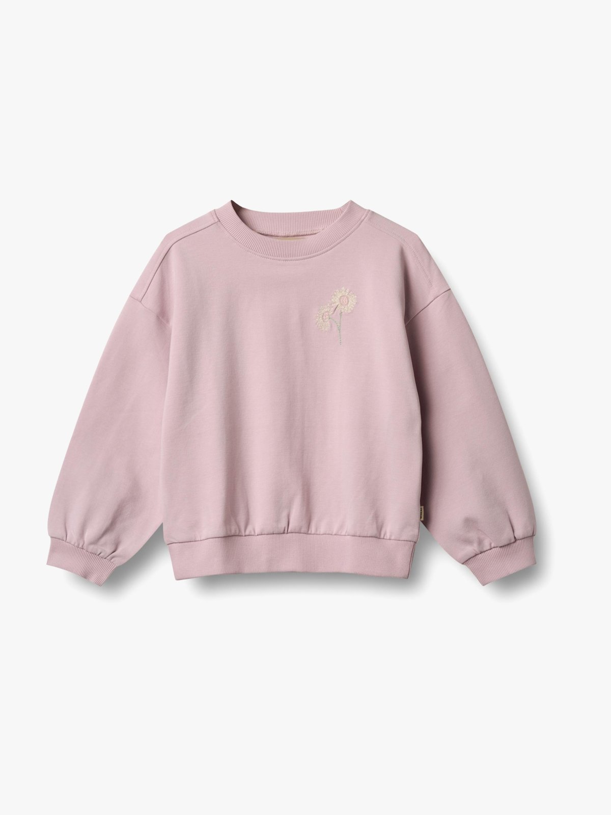 Wheat Sweatshirt Long Sleeve Embroidery Eliza Lavender Mist